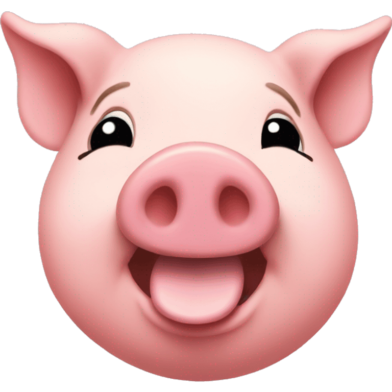 Piggie kissing emoji