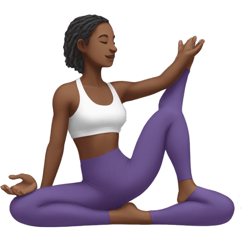 Yoga pose emoji