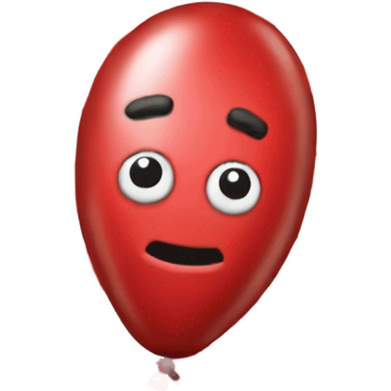 Ketchup covered ballon emoji