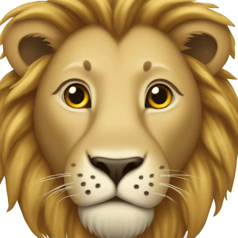 Lion with hearts emoji