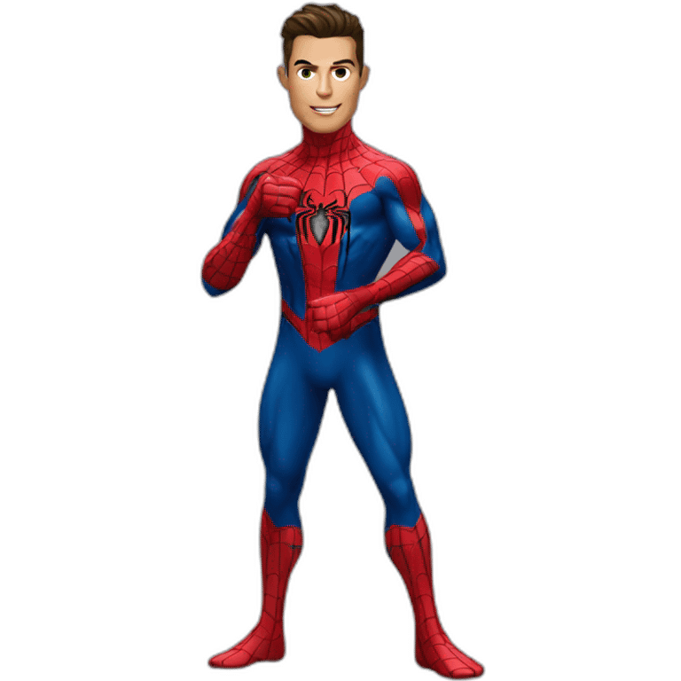 Cristiano Ronaldo as spiderman emoji