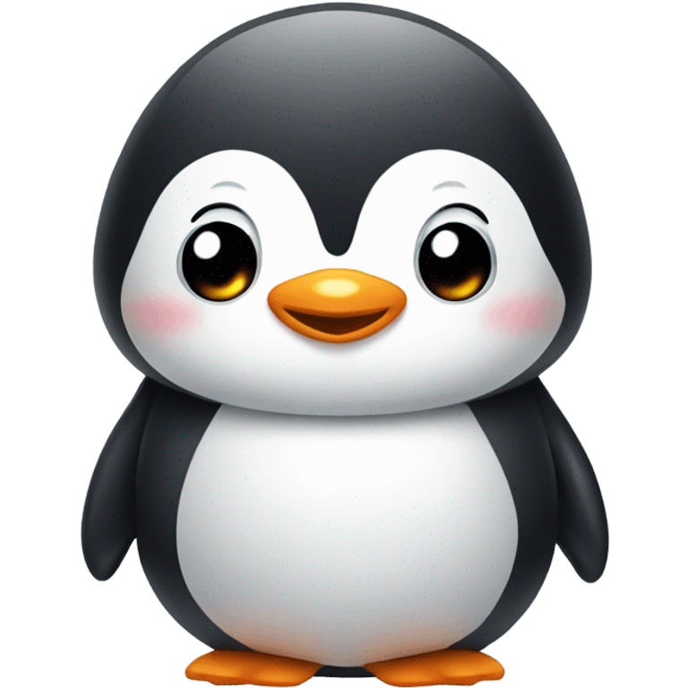 a cute penguin that is cute and adorable and show love  emoji