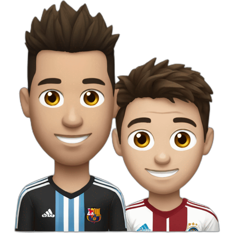 Ronaldo and Messi emoji