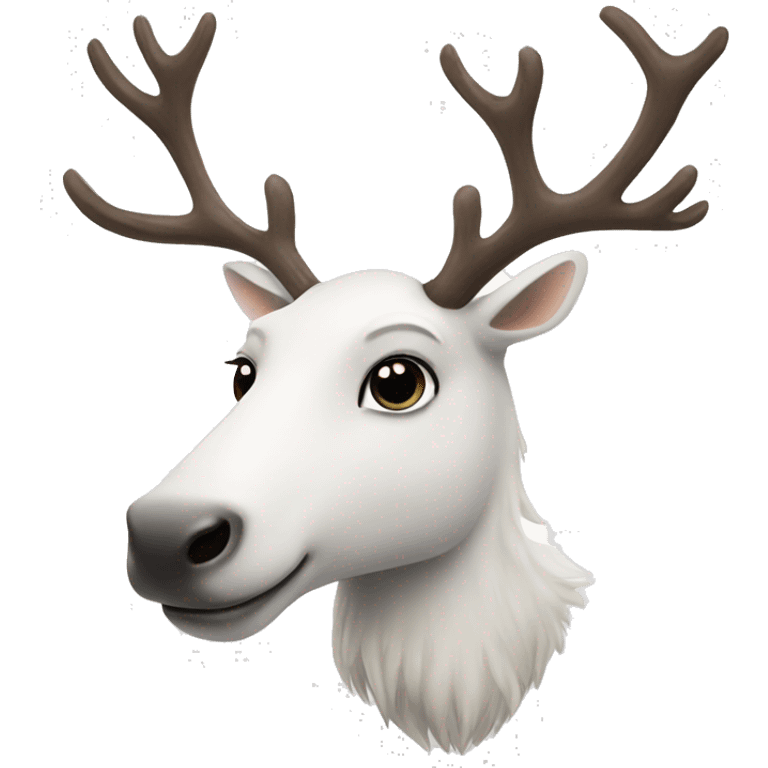 White-reindeer emoji