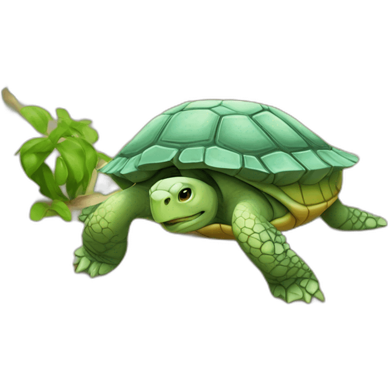 L'étoile sur une tortue emoji