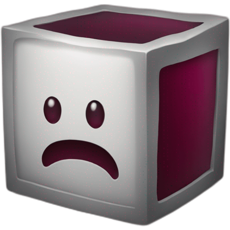 Cube of wine emoji