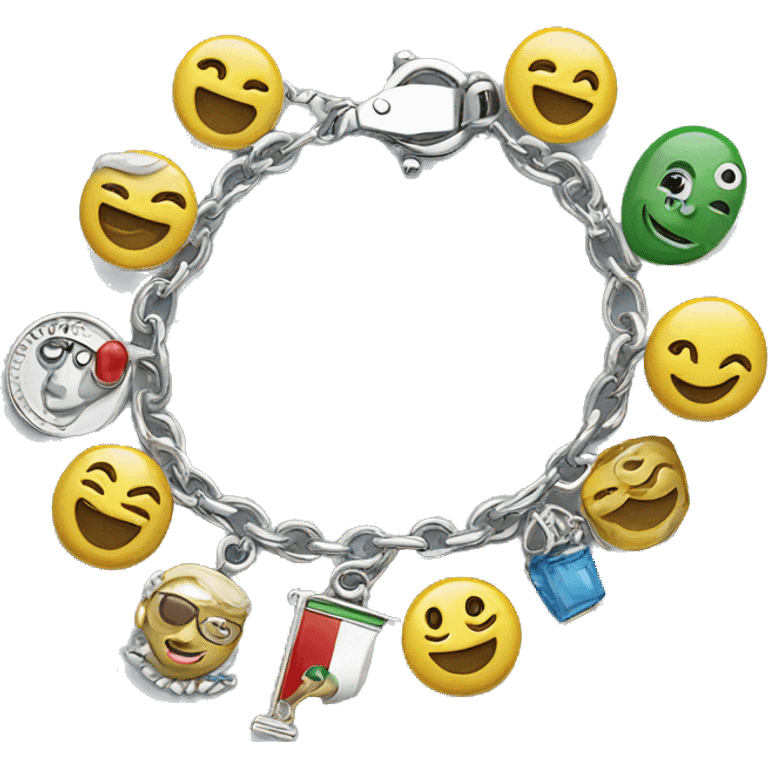 Italian charm bracelet  emoji