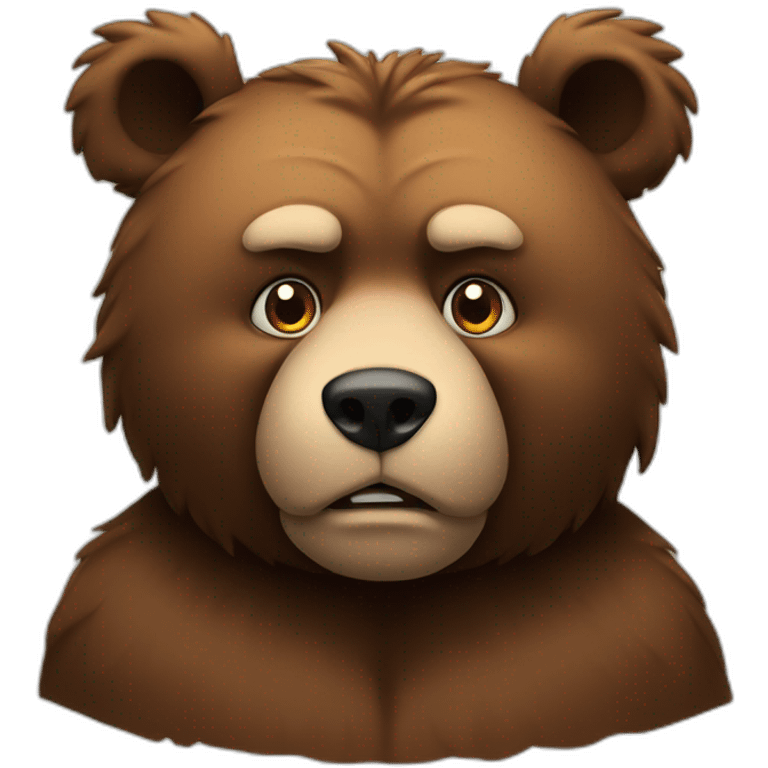 Arrogant bear emoji