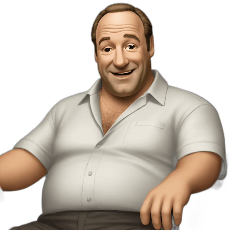 Tony Soprano happy emoji