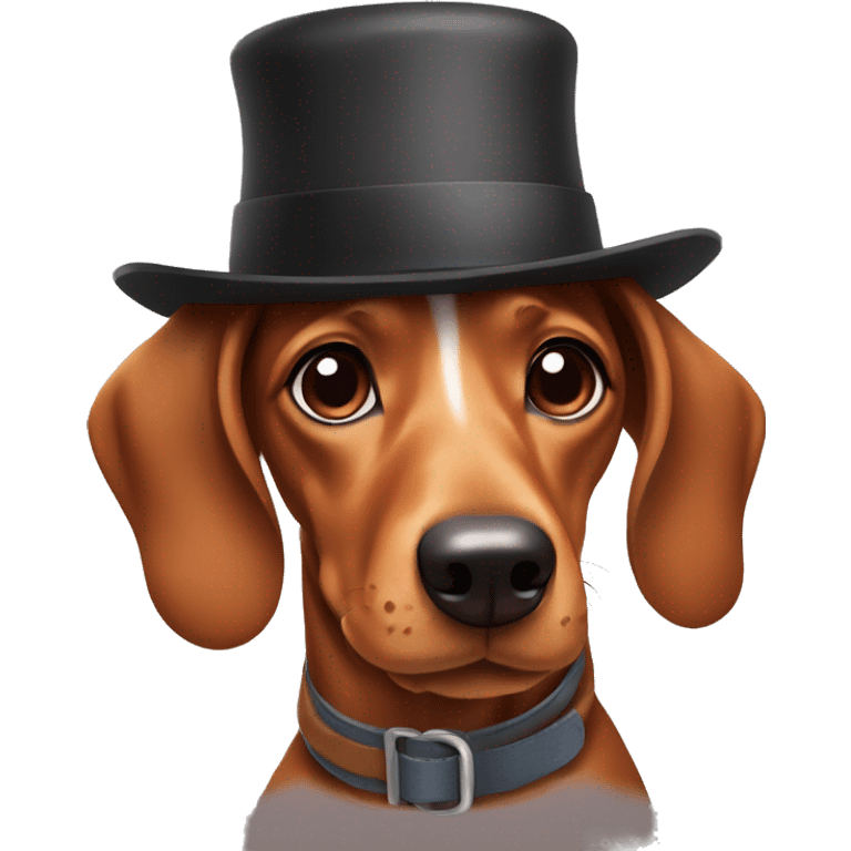 Sausage dog wearing a hat  emoji