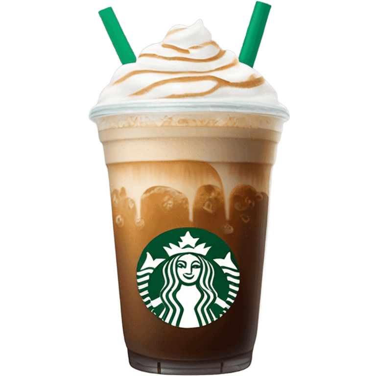 Starbucks iced latte emoji