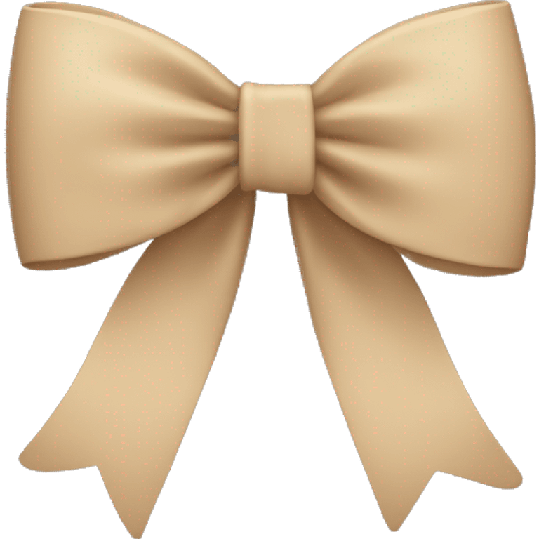 Beige bow emoji