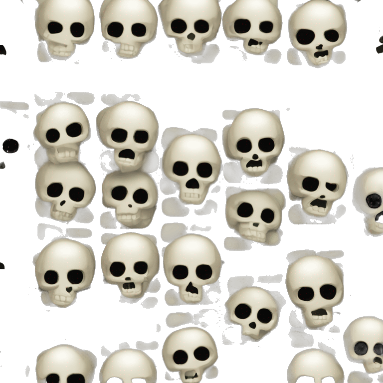 Skull covered in mirror tiles emoji