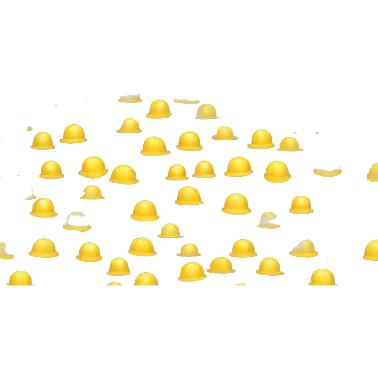 A construction YELLOW helmet emoji