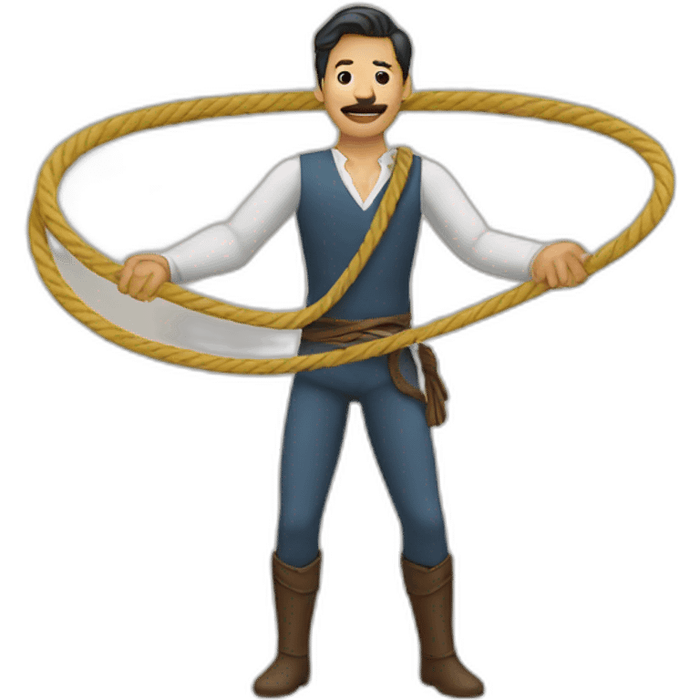 man with lasso emoji