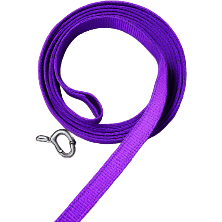 purple dog leash emoji