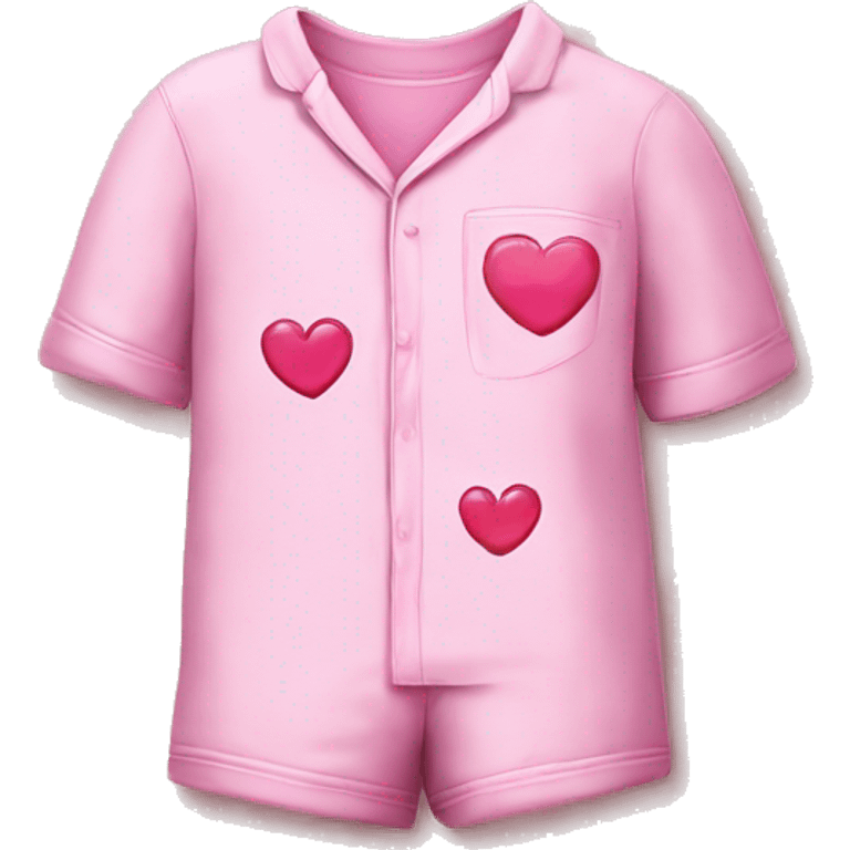 heart pink pyjama emoji