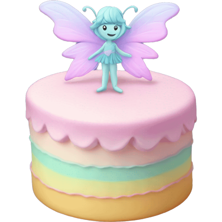 Fairy pastel cake emoji