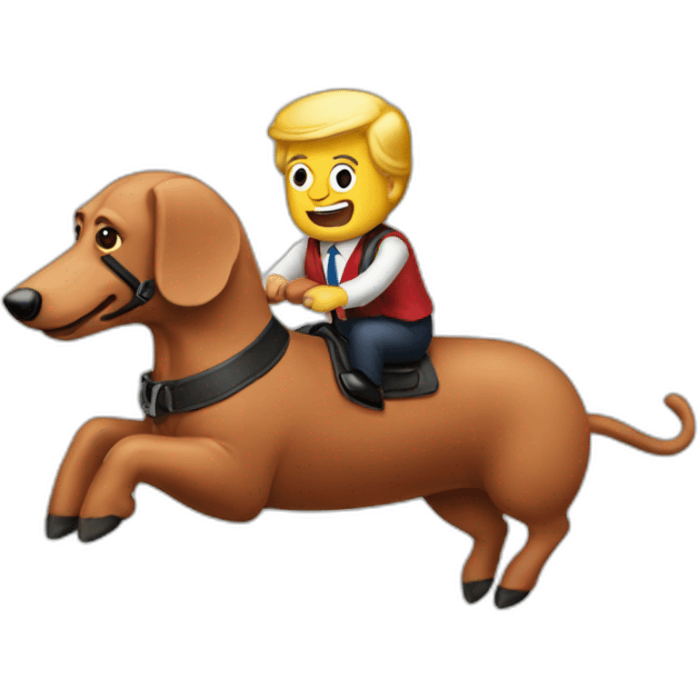 trump-riding-sausage emoji