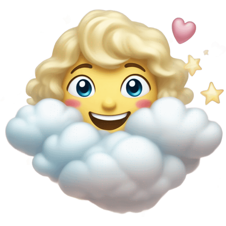 On cloud 9 happy  emoji