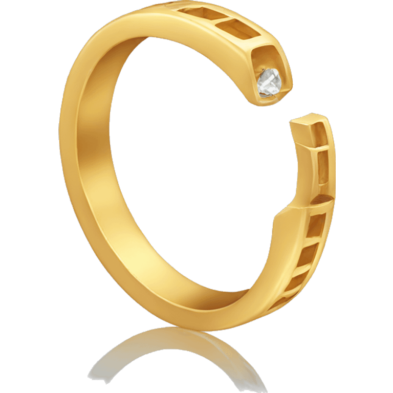 ring emoji in half emoji