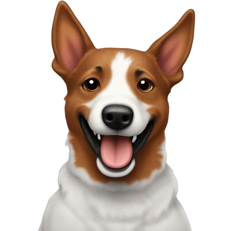 Happy red heeler emoji