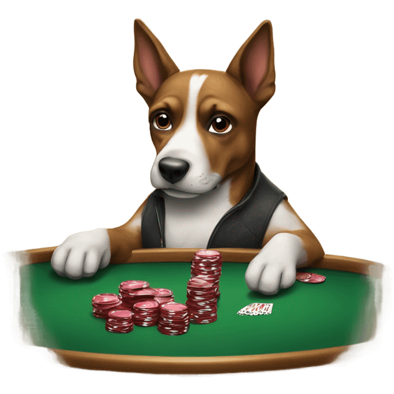 Dogs playing poker  emoji