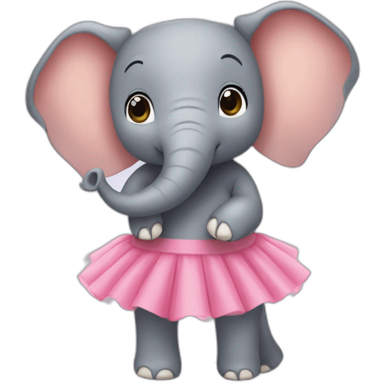 Un elephant en tutu emoji