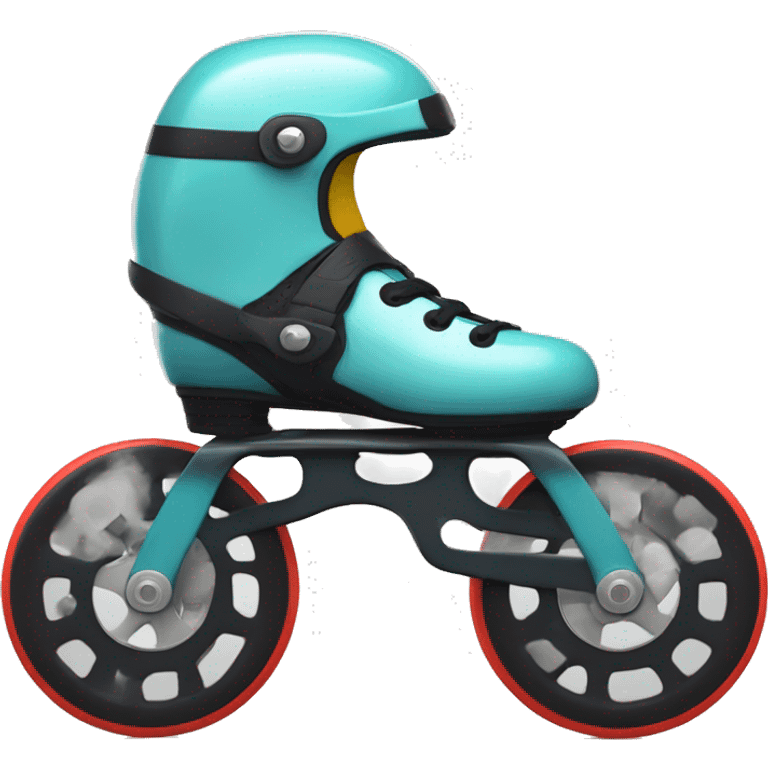 Solo Patines con rayos en las ruedas a velocidad  emoji