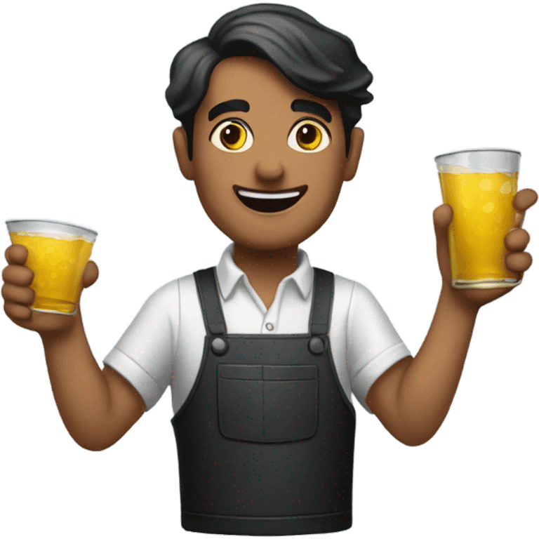 Bartender shaking tins emoji