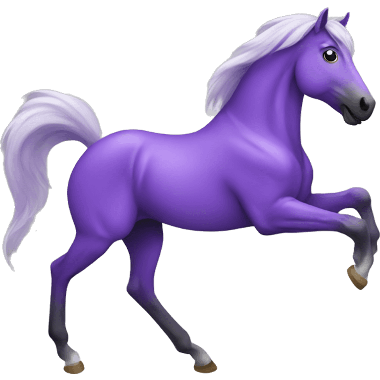 Purple horse dancing emoji