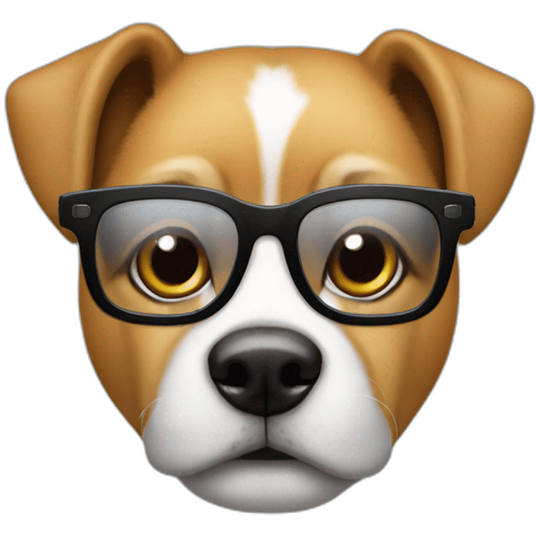 hund mit brille emoji