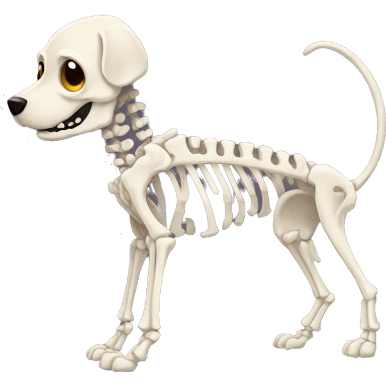 canine skeleton emoji