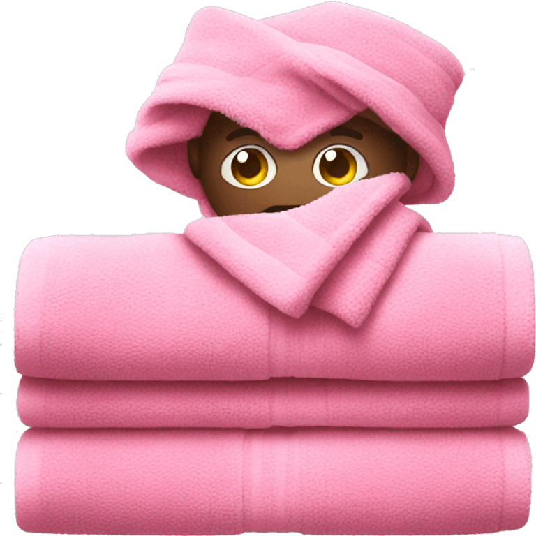 Pink towel emoji