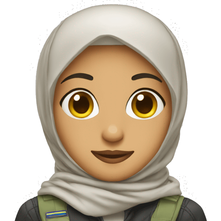 Pilot With Hijab emoji