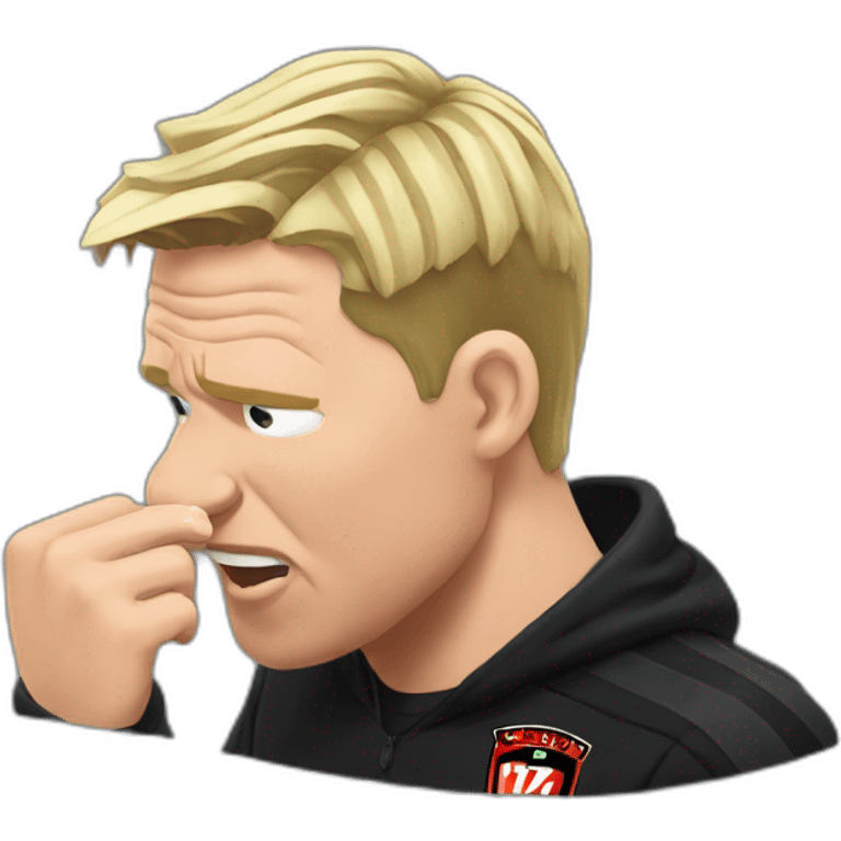 Eddie Howe biting nails emoji