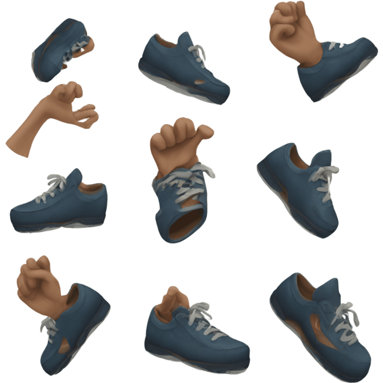 Hand throwing shoes emoji