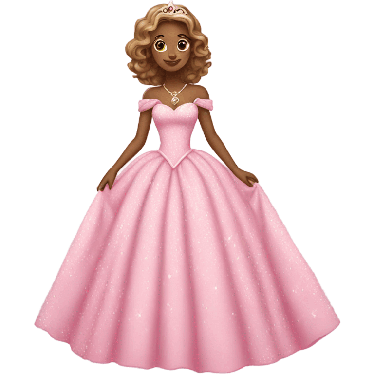 Princess in a pink dress emoji