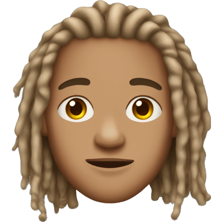 guy, light skin, hazel eyes, dreads emoji