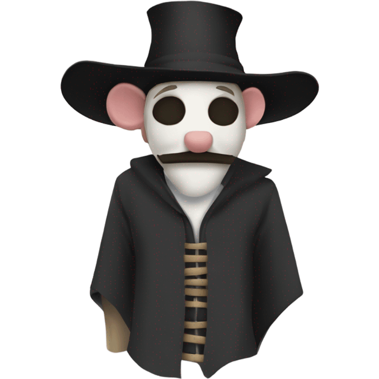 Guy fawkes anonymous with rat’s mouse ears  emoji