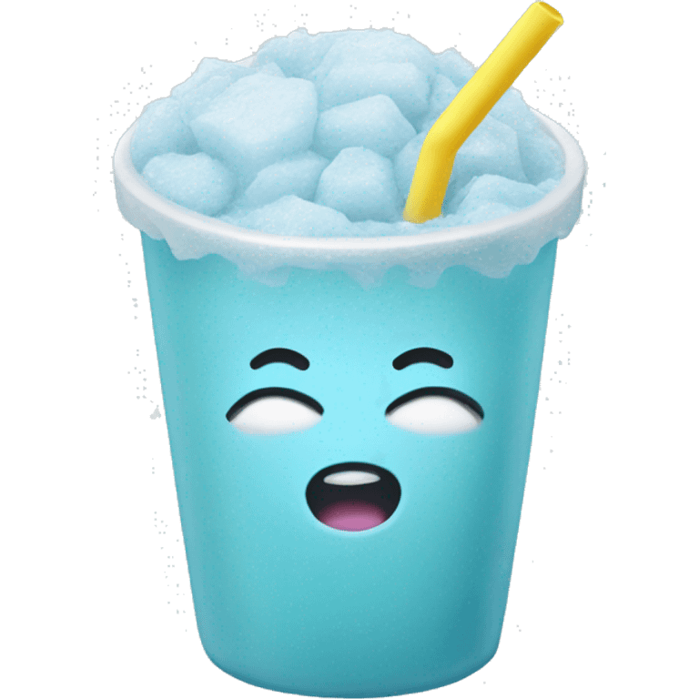 pastel blue slushie emoji