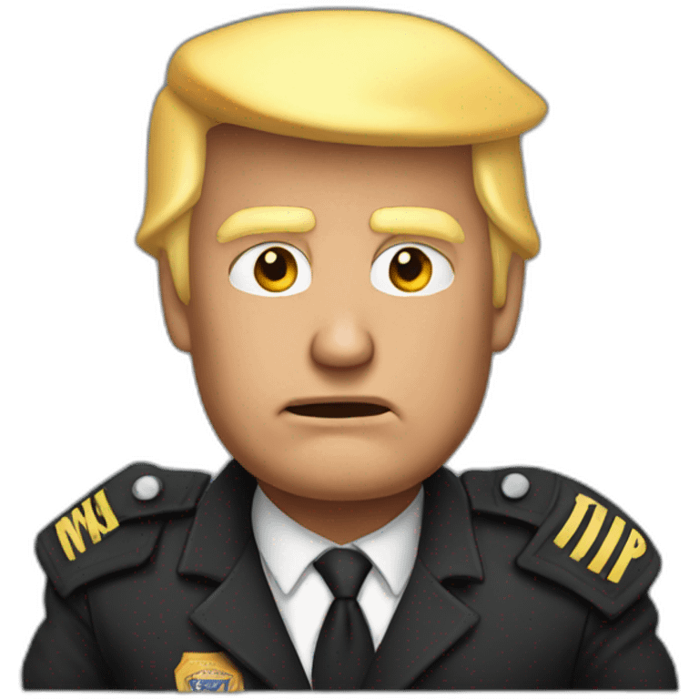 donald-trump-arrested emoji