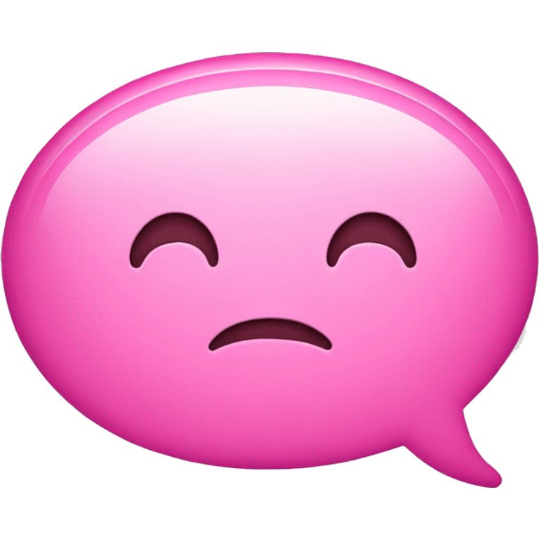 Pink message bubble  emoji