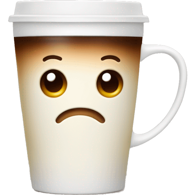 Hot Coffee in cute mug  emoji