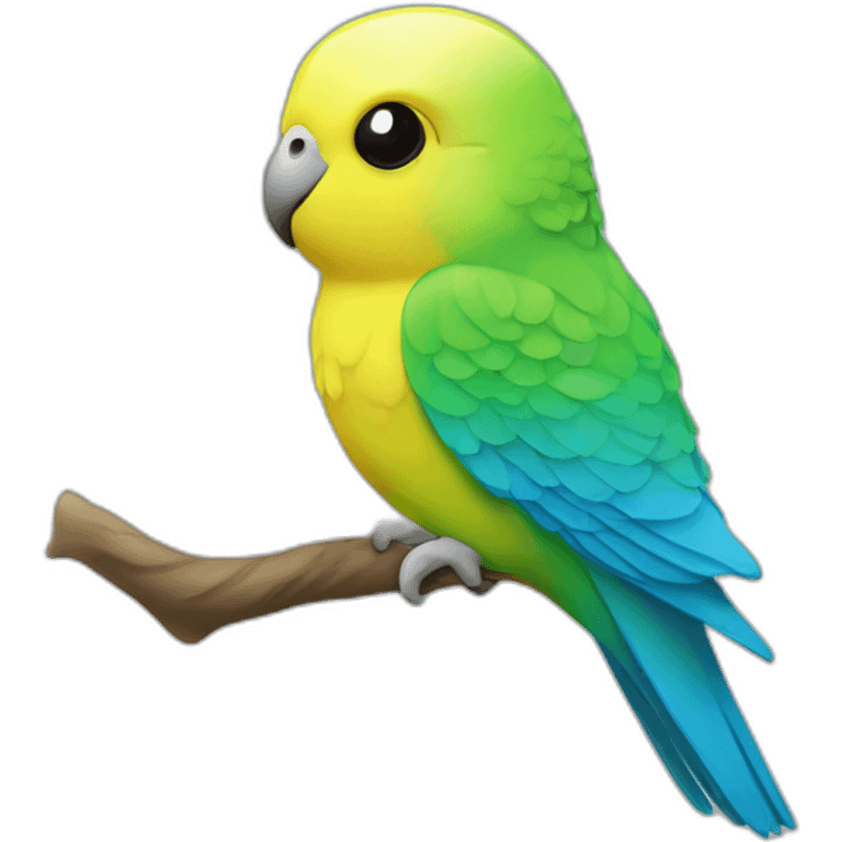 budgerigar in glass emoji