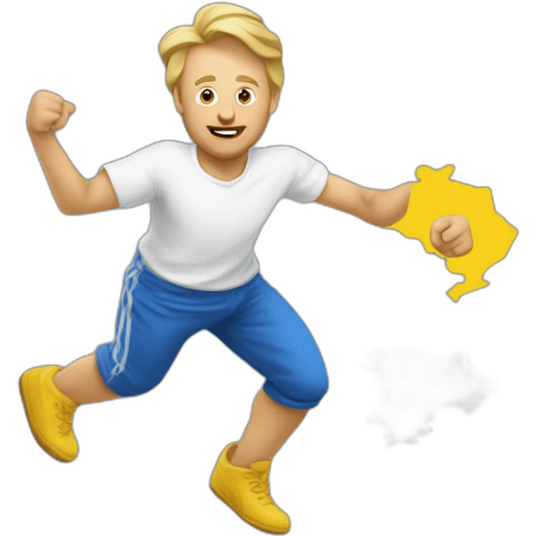 Vadimir poutine qui danse sur l ukraine emoji