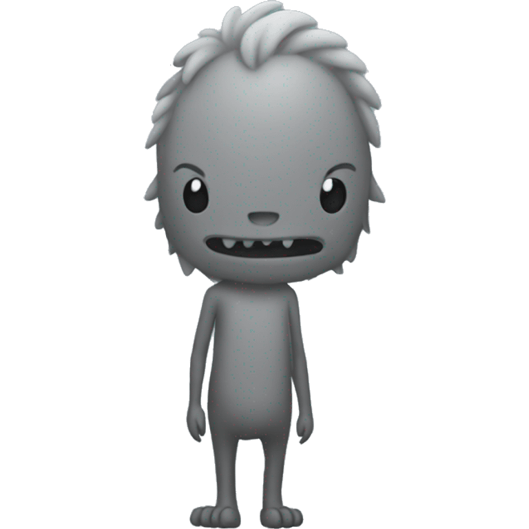 The grey creature is tall emoji