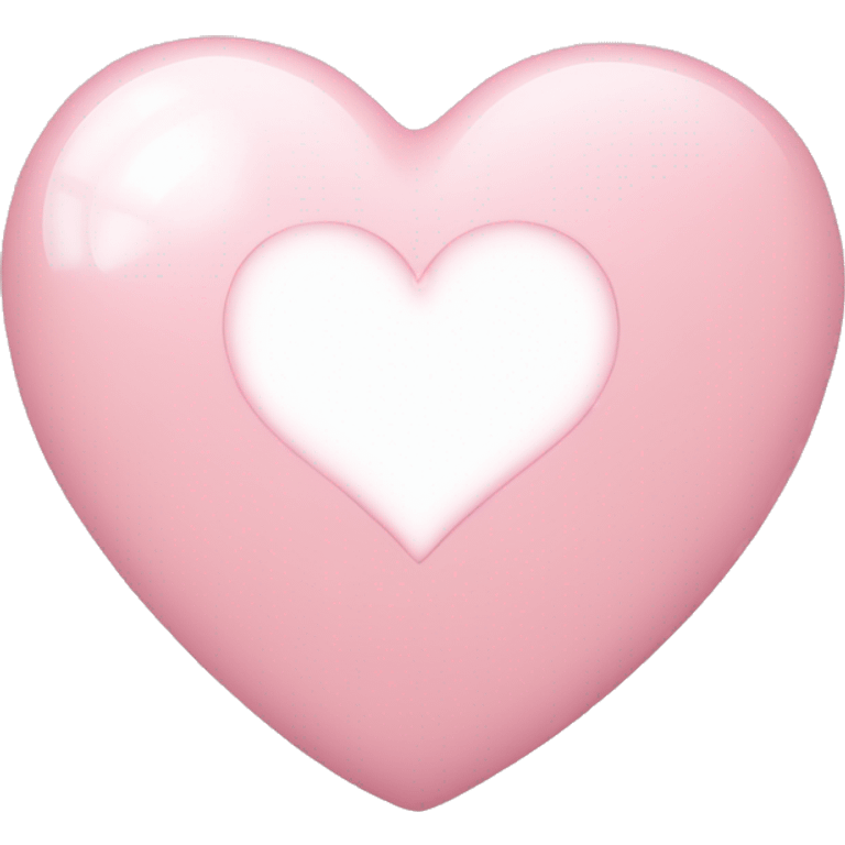 Light pink heart message bubble text emoji