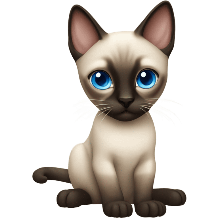 siamese cat blue eyes emoji