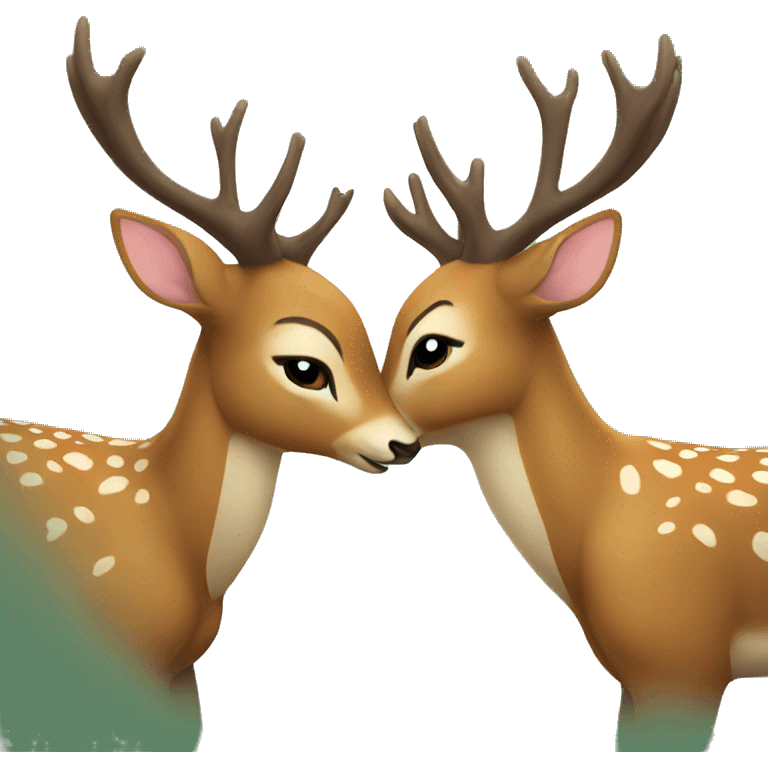 deer kiss emoji